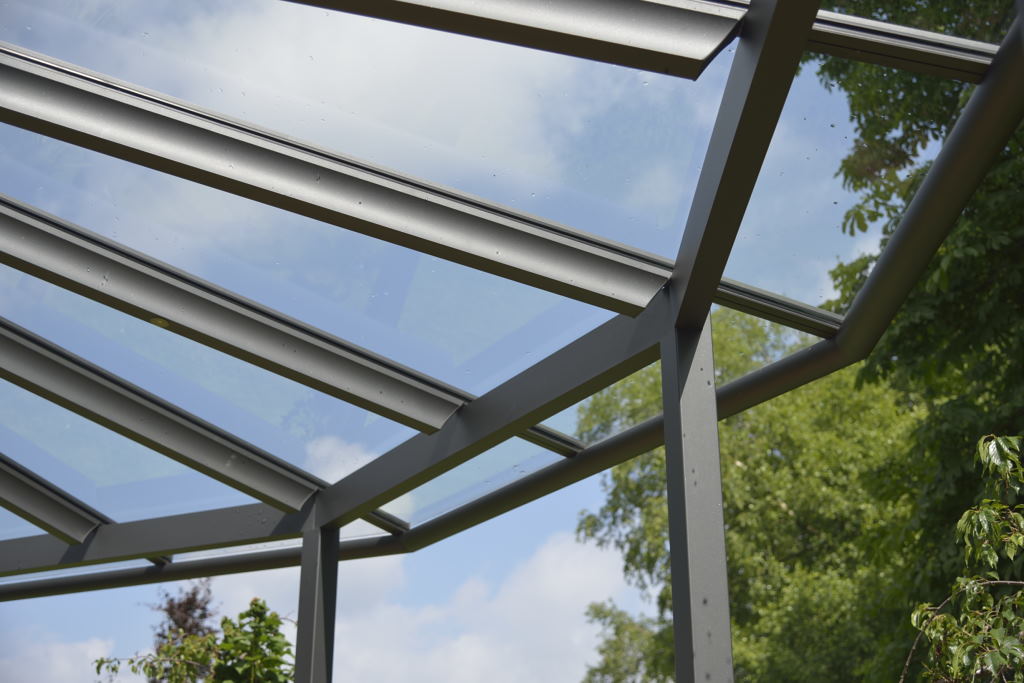 Terrassenueberdachung glasdach detail profil an…